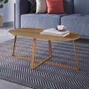 Ver imagem 1 de Mesa de Centro com Pés Metálicos 90x45cm 27941 Artesano - Hanover/dourado