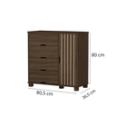 Ver imagem 4 de Quarto de Solteiro Bela Cama + Cômoda 4 Gavetas + Guarda Roupa Resistente de Mdf