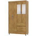 Ver imagem 5 de Guarda-roupa Solteiro 4 Portas 2 Gavetas com Espelho Ideval Nature