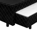 Ver imagem 5 de Base Box Casal c/ Cama Auxiliar Elise 38x138x188 Preto