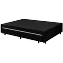 Ver imagem 2 de Base Box Casal c/ Cama Auxiliar Elise 38x138x188 Preto