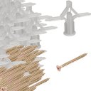 Ver imagem 1 de Kit 50 Parafusos + 50 Bucha Plastico Drywall 15a23mm