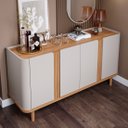 Ver imagem 3 de Buffet para sala de jantar 4 portas Eva Cimol Off White/Nature