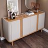 Buffet para sala de jantar 4 portas Eva Cimol Off White/Nature - 3