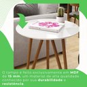 Ver imagem 6 de Mesa Lateral Corinto 100% MDF 60 cm Branco