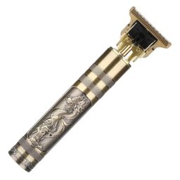 Máq. Cortar Cabelo Dourada Recarregável 4 Pentes - 7