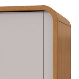 Guarda-Roupa Casal 6 Portas 6 Gavetas com Pés MDF 270cm Loop Off White Amêndoa Clean/Off White - 14 Guarda-Roupa Casal 6 Portas 6 Gavetas com Pés MDF 270cm Loop Off White Amêndoa Clean/Off White - 14