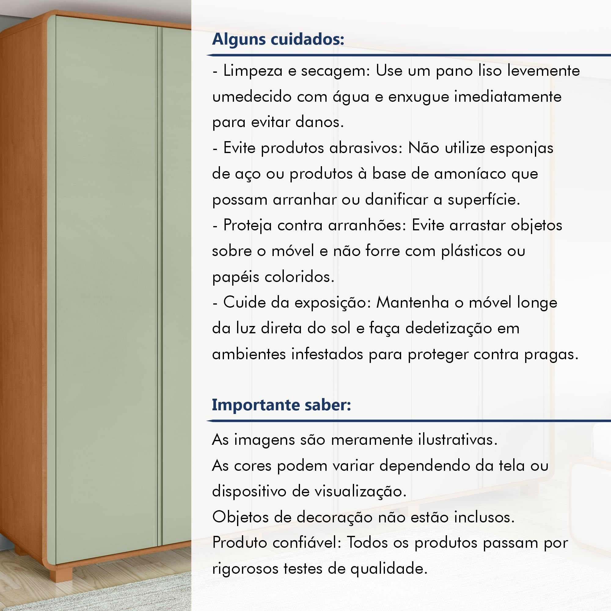 Guarda-roupa Casal Loop 6 Portas com Pés 100% MDF - 14
