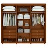 Guarda-roupa Casal Loop 6 Portas com Pés 100% MDF - 15