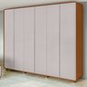 Guarda-roupa Casal Loop 6 Portas com Pés 100% MDF - 2