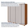 Guarda-roupa Casal Loop 6 Portas com Pés 100% MDF - 4
