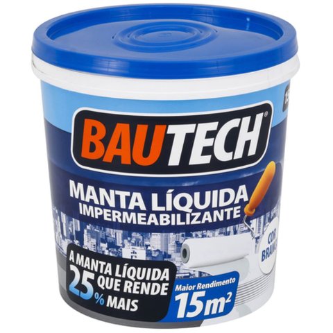 Manta Líquida Impermeabilizante Cinza 15 Kilos - 15269 - Bautech