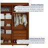 Guarda-roupa Casal Loop 6 Portas com Pés 100% MDF - 9