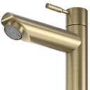 Ver imagem 3 de Torneira de Banheiro Lavabo Madrid Bica Baixa Ouro Escovado Goldenx