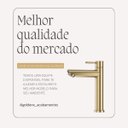 Ver imagem 7 de Torneira de Banheiro Lavabo Madrid Bica Baixa Ouro Escovado Goldenx