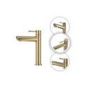 Ver imagem 1 de Torneira de Banheiro Lavabo Madrid Bica Baixa Ouro Escovado Goldenx