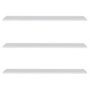 Ver imagem 1 de Prateleira Flutuante Multiuso Kit 3 Suporte Invisível 68cm Yara Branco - Lumil Lumil Móveis