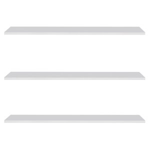 Prateleira Flutuante Multiuso Kit 3 Suporte Invisível 68cm Yara Branco - Lumil Lumil Móveis