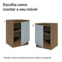 Ver imagem 2 de Balcão de Cozinha 60 Cm 1 Porta Rustic/cinza Lux Madesa Rustic/cinza