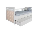 Ver imagem 3 de Multiuso de Quarto Bebê Kit Capitonê Courano P- Berço Maria Bege - Peroba