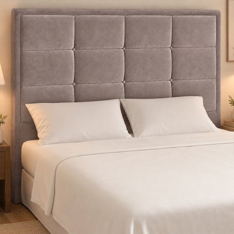 Cabeceira para Cama Box Queen 160cm Sena Veludo Nobre Avelã - Sallar Home