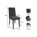Ver imagem 4 de Conjunto: Mesa Sala Jantar Flora C/ Tampo Madeirado C/ Vidro 95x95cm e 4 Cadeiras Milena Nature/
