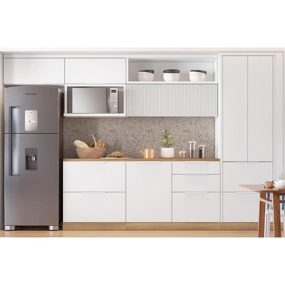 Módulo Cozinha Nesher Marquesa Kit de Rodapé Multilinha 80x47x10cm