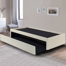 Bicama Box para Dois Colchões Solteiro 88x188 Corino Linho - 4