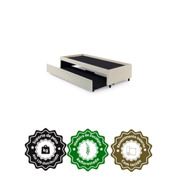 Bicama Box para Dois Colchões Solteiro 88x188 Corino Linho - 6