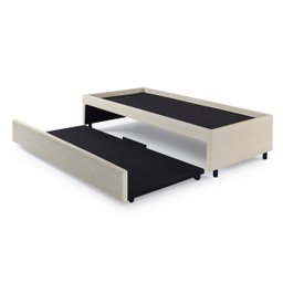Bicama Box para Dois Colchões Solteiro 88x188 Corino Linho - 2