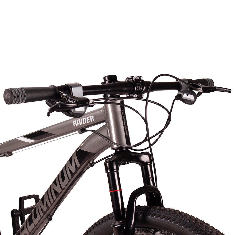 Bicicleta Aro 29 Raider Aluminum 27v Freio a Disco Grafite e Preto Tam: 21 - 5