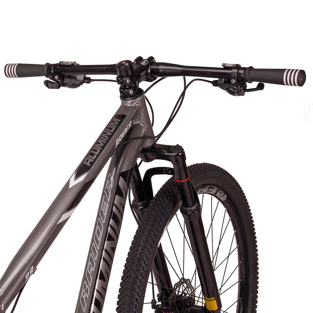 Bicicleta Aro 29 Raider Aluminum 27v Freio a Disco Grafite e Preto Tam: 21 - 3