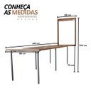 Ver imagem 3 de Kit Mesa Dobrável Retrátil de Parede 19 Lugares com Bancos(4,15m) Noronha