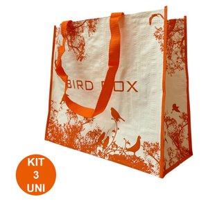 Bolsa Ecobag Ecologica Reutilizavel Mercado Sacola de Ombro Dobravel Retornavel Compras Kit 3 Uni