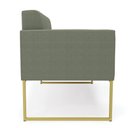 Ver imagem 2 de Namoradeira e Poltrona Industrial Dourado Elisa Bouclê Menta D03 - D'Rossi