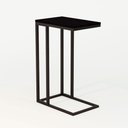 Ver imagem 3 de Mesa Lateral Encaixe Elena Preto e Tampo Preto - Cor: Preto