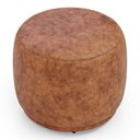 Ver imagem 6 de Conjunto 02 Puffs Decorativos Orgânicos Molly Couríssimo Caramelo - Desk Design Cor Caramelo