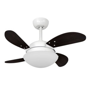 Ventilador de Teto Volare Branco Fosco Fly Mini Tabaco 127V