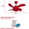 Ventilador de Teto Volare Branco Fosco Fly Mini Tabaco 127V - 4