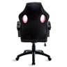 Cadeira Gamer Rosa e Preto Healer Warlock Reclinável Giratória - 4