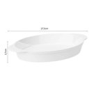 Ver imagem 4 de Jogo 12 Travessas Baixelas Plástico 800ml Servir Branco Oval Coza Uno Cozinha Buffet Eventos