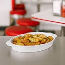 Ver imagem 2 de Jogo 12 Travessas Baixelas Plástico 800ml Servir Branco Oval Coza Uno Cozinha Buffet Eventos