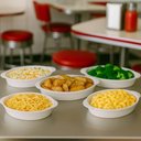 Ver imagem 3 de Jogo 12 Travessas Baixelas Plástico 800ml Servir Branco Oval Coza Uno Cozinha Buffet Eventos