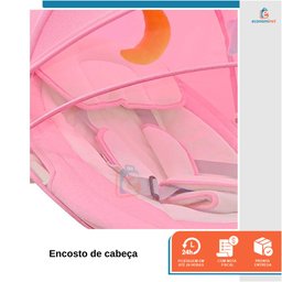 Cadeira de Balanço para Bebês Infantil Musical Mobile Automatica Baby Style Rosa - 2