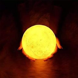 Lua Cheia Umidificador Luminária Touch Aromatizador Abajur Led 3d - 4