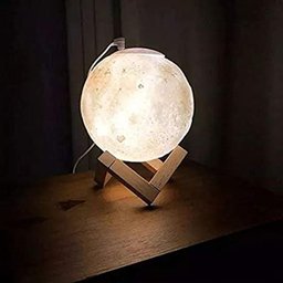 Lua Cheia Umidificador Luminária Touch Aromatizador Abajur Led 3d - 5