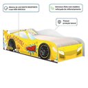 Ver imagem 4 de Cama Solteiro Infantil Carro Kaboom Stylo MDF Amarelo Casah