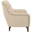 Ver imagem 6 de Kit 02 Poltronas Para Sala De Estar Com Tachas Base Fixa Blenda M03 Linho Bege - Lyam Decor