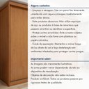 Ver mais imagens de Guarda-Roupa Casal 3 Portas 6 Gavetas Flex MDF 274cm Ollie Yescasa Marrom Amêndoa Clean/Off White