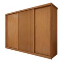 Ver imagem 3 de Guarda-Roupa Casal 3 Portas 6 Gavetas Flex MDF 274cm Ollie Yescasa Marrom Amêndoa Clean/Off White